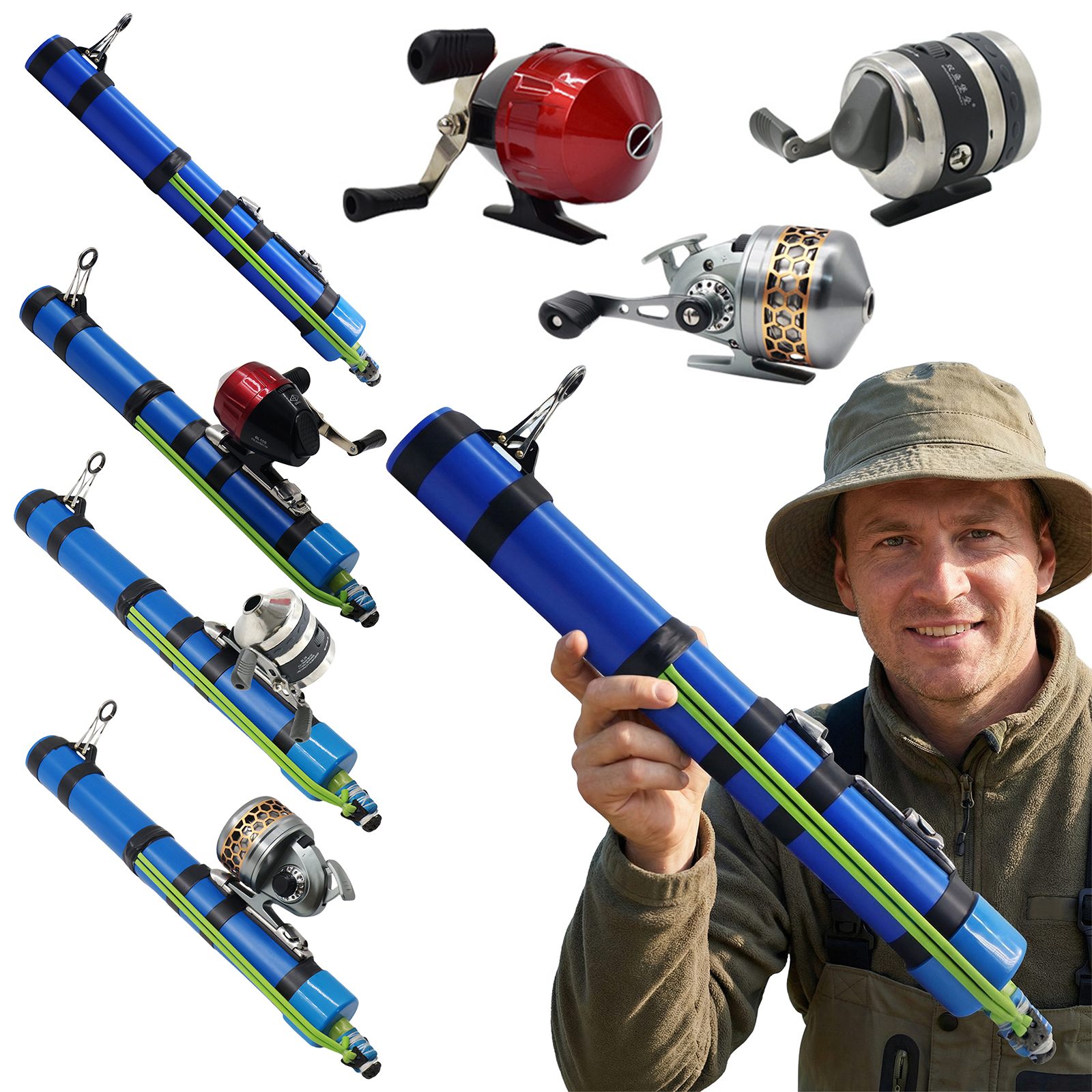 Fishing Equipment Bait - Lure Fishings Tool with Reel Compact