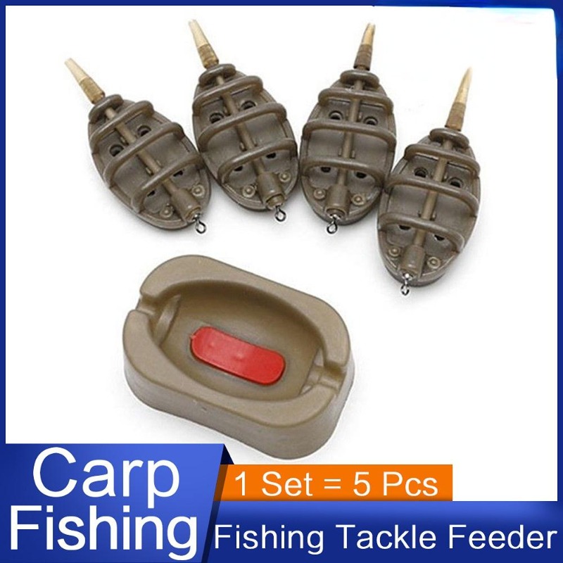 Fishing Equipment Bait - 5pcs/Set Inline Method Feeder Mould Bait