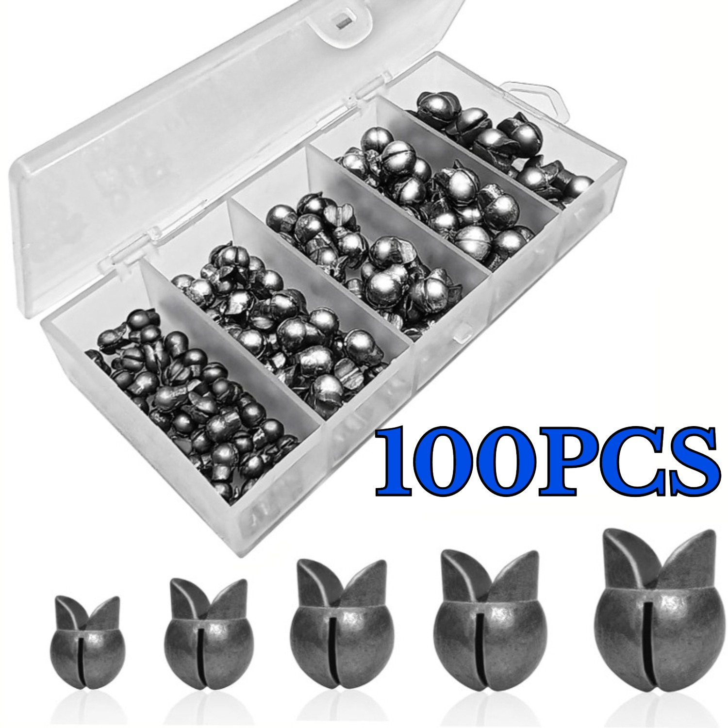100pcs/box Fishing Weights Kit - Freshwater Fishing Kit recensione e prezzo
