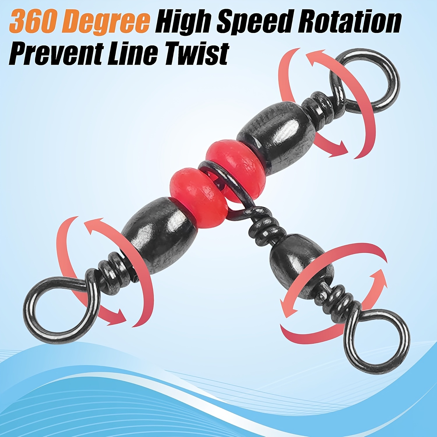 3 Three Way Swivels,Triple Swi - Freshwater Fishing Kit recensione e prezzo