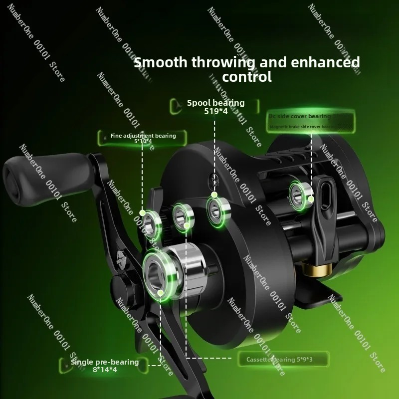 Electronic Magnetic Brake Fish - Baitcasting Reel recensione e prezzo