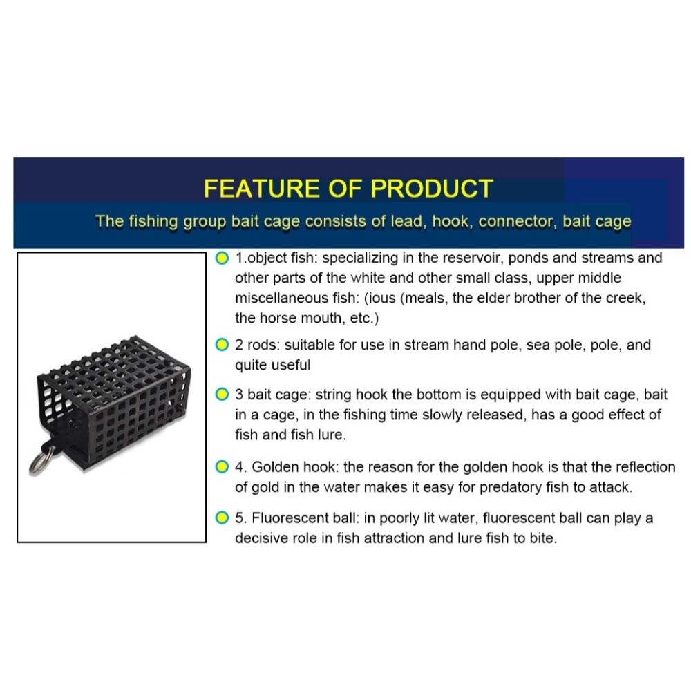 Bait Container Square Shape Me - Freshwater Fishing Kit recensione e prezzo