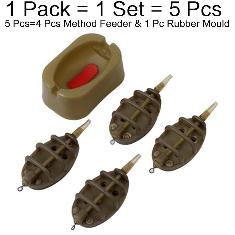 5pcs/Set Inline Method Feeder  - Fishing Equipment Bait recensione e prezzo